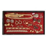 Retro Gold Color Rhinestone Necklaces