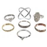 Sterling 17g 6 Rings