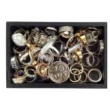 55 Rings Mixed Lot