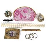 Vintage Faux Amethyst Costume Jewelry +