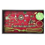Green Costume Jewelry Necklaces And Earrings