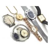 Vtg Watches & Watch Faces- Bruce, Bucherer, Timex+