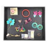 Cabochons 4 Pair Earring 4 Pins