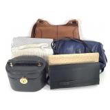 7 Handbags Ostrich Leather Mesh Leather