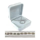 Sterling 31g Forget Menot Stauer Necklace 5 Chains