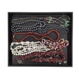 Howite Red Jasper Hematite Glass Beaded Necklaces