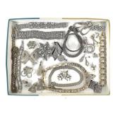 41 Piece Rhinestone Costume Jewelry