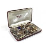 Mens Lapels Tie Clips Pocket Knife Keys