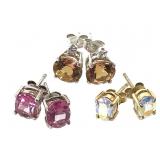 Sapphire & Iridescent Earring Pairs
