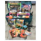 NIB Vtg Dinosaurs & Mastodon Toys + Coloring Books