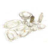 Egyptian Chemical Co Bottle &Egypt Theme Glassware