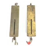 2 Vtg 100 lbs. Detecto Hanging Spring Scales