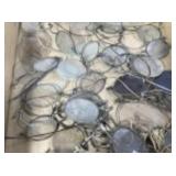 Large Lot of Vintage Metal Framed Round Eyeglasses