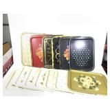 Misc. Pattern Vtg Tin Food Trays