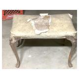Cast Iron Figural Lady Legged Bench Stool
