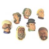 7 Hand Painted Bosson