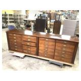 19th C. Mercantile Apothecary 24 Drawer Cabinet