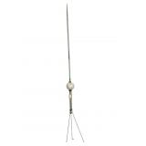 Antique Lightning Rod w/ White Globe on Stand