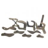11 Pieces Cast Iron Shoe Lasts Forms Stands