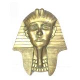 Gold Painted Egyptian Pharoah Wall Plaque