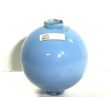 Lt Blue Milk Glass Lightning Rod Ball