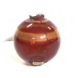 Red w/ Yellow Stripes Lightning Rod Ball