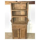 Vintage Mini Hutch Cabinet w/ Side Handles