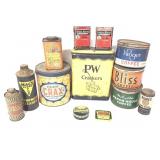 Vintage Poison Medical Cleaning & Coffee Tins