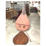 Early Oversized Fireplace Bellow 68"L x 40"W ++