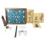 NA Flint Arrowheads Frame Book Sand Paintings +