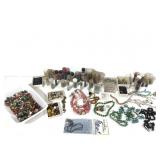 Large Lot of Jewelry Making Beads Micro to 3/4"