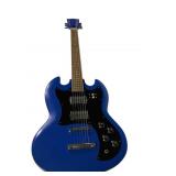 Blue SG Style Unbranded Copy Electric Guitar
