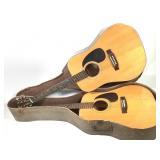 2 C.B Conn Dreadnaught Acoustic Guitars