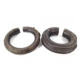 Heavy Cast Metal Cuffs