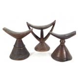 Ethiopian And Sudanese Wood Headrests Three