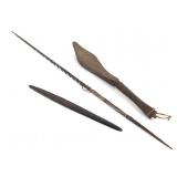 Barbed Spear / Dart w Painted Decoration +