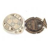 2 West Africa Calabash Ornaments