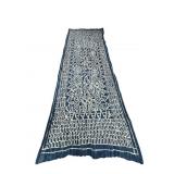 Indigo Dyed Textile With Velcro Strips