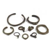 Brass Wrist Cuffs Bangles And Rings Nine