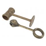 Snuff Ring And Cameroon Crotal Bell Pendant