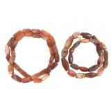 Carnelian Strand Necklaces Two