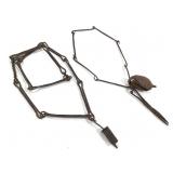 Iron Chain Necklace With Tweezer Chain From Mali