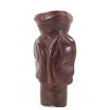 Janus Style Carved Ivory Staff Top