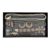 Ebony Amulet Silver Chains And Crosses