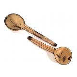 Gourd Ladles Wood Burned Two
