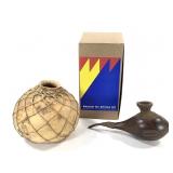 Museum For African Art Gourd Pipe & Gourd Bottle