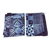 Indigo & Brown Dye Yoruban Cloth Nigeria