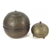 Brass Decorative Ball Containers From Ghana