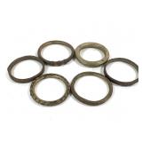 Cast Brass Bangles Six