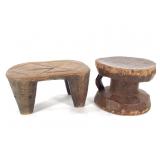 Miniature Wood Carved Stools